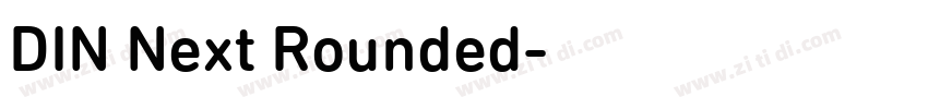 DIN Next Rounded字体转换